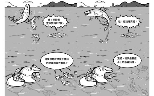 【漫畫說科學】鮭魚跳躍